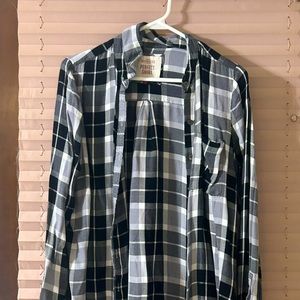 SO brand black and white checkered top